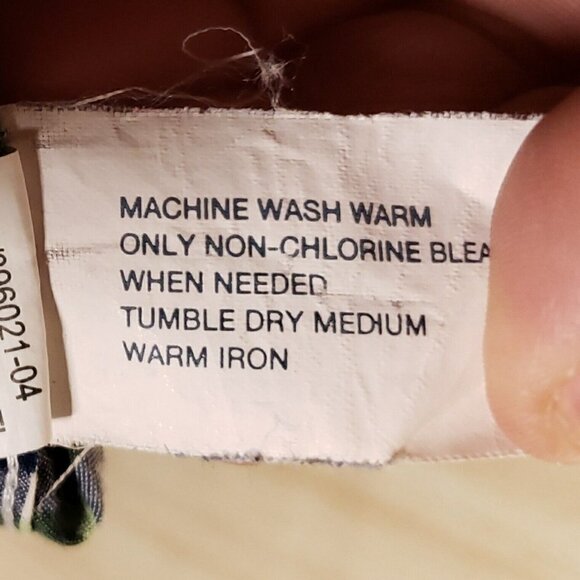 Gap Mens Classic Fit Green Orange Plaid Button Down Small - Picture 6 of 6